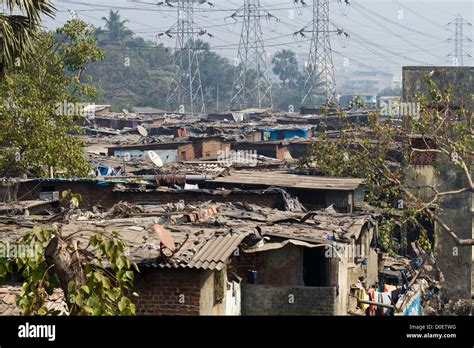 slum roofs in india